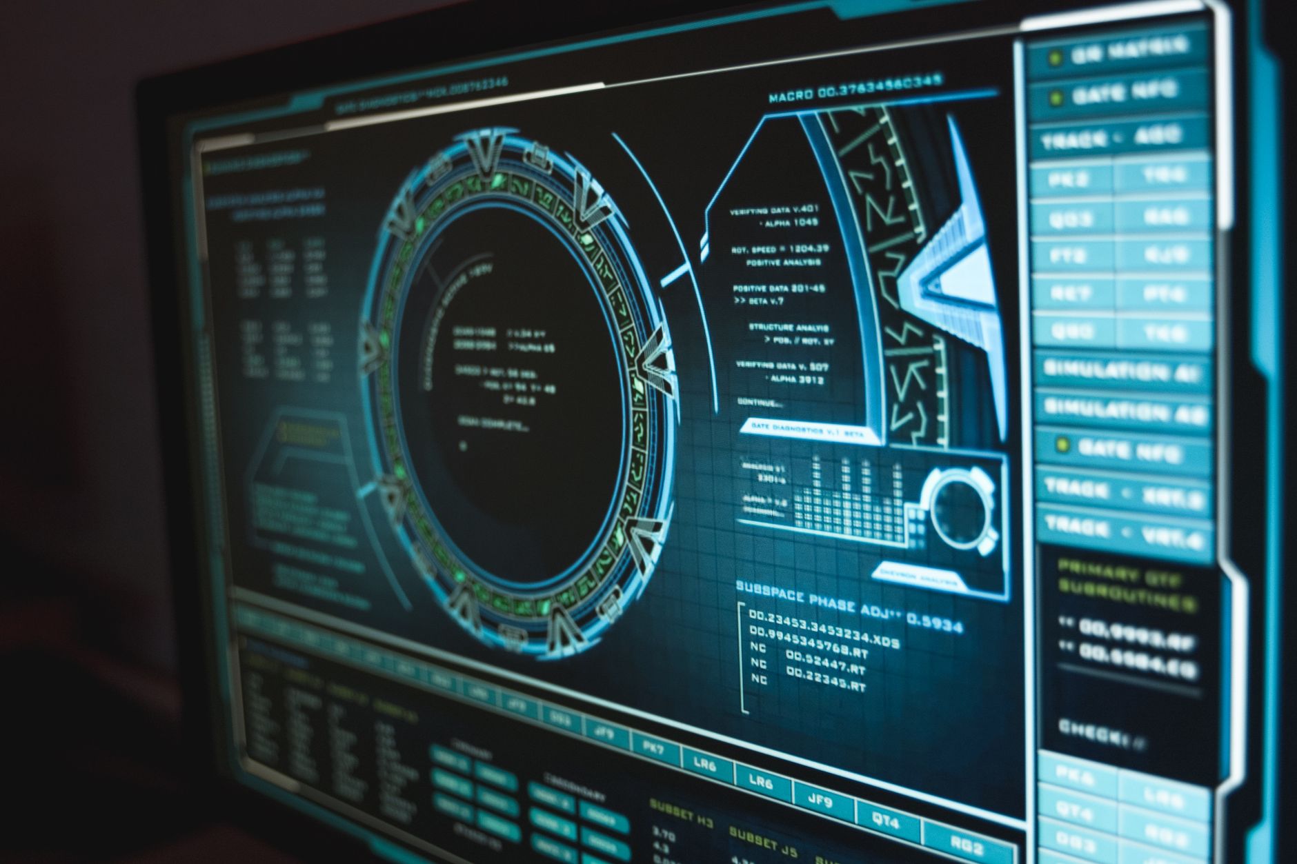 Global threat control center maps grid